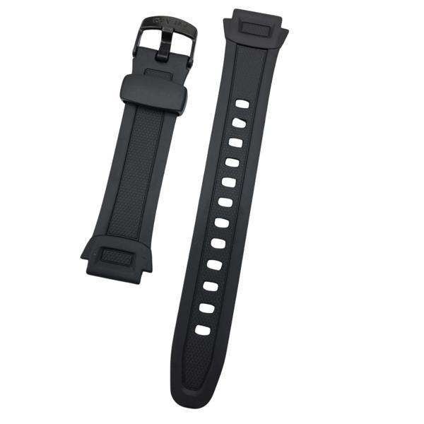 Casio W-756-1 Orijinal Silikon Siyah Saat Kordonu - Image 1