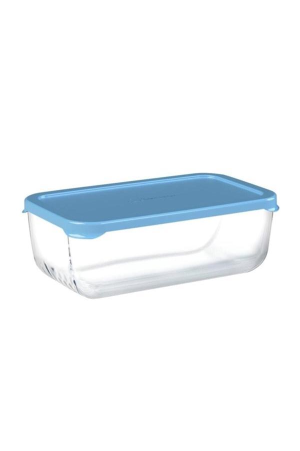 Snowbox Mavi Kapaklı Saklama Kabı 1200 Cc 53743 - Image 1