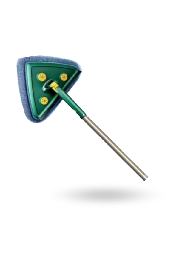 Büro Ev Ofis Hijyeni için 150cm 2Bezli Islak mendil Uyumlu Üçgen Çek Çekli Mop - Image 1