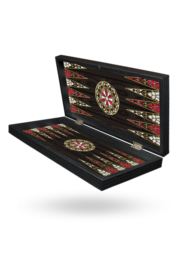 Büro Ev Ofis Hediyesi için Retro stil Sedef İşlemeli Tavla - Image 1