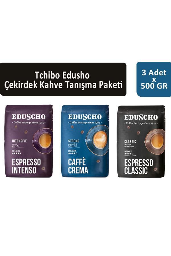 Tchibo Eduscho Çekirdek Kahve Tanışma Paketi 500 gr x 3 Adet - Image 1