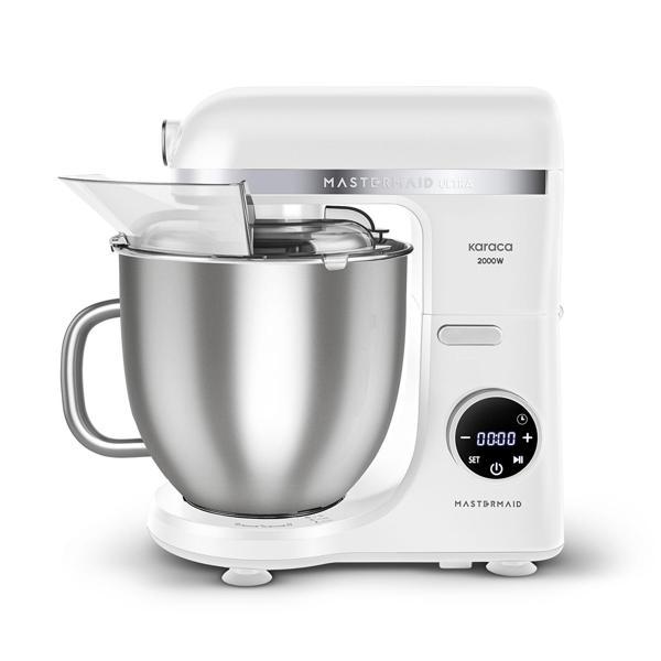 Karaca Mastermaid Chef Ultra D2000W Dijital Ekranlı Hamur Yoğurma Makinesi Matte White 7L - Image 1