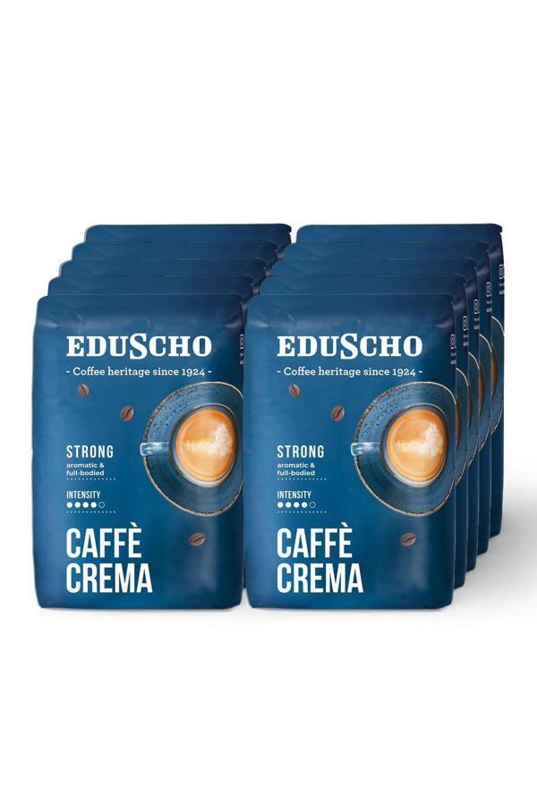 Eduscho Caffè Crema Strong Çekirdek Kahve - 10 x 500 g - Image 1