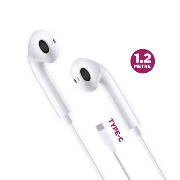 Polosmart PBS227 Kablolu Type-C Girişli Kulak İçi Kulaklık Beyaz - Image 1