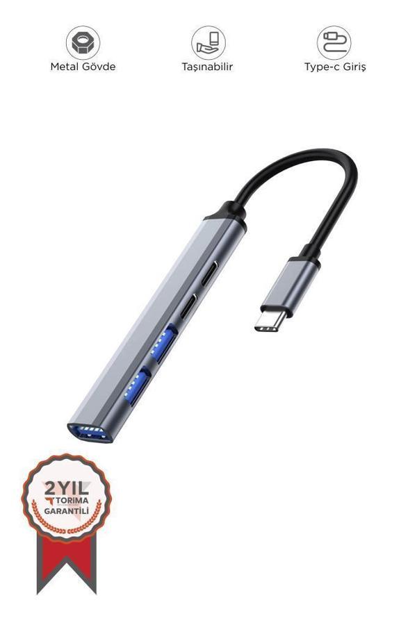 Torima USB To TYPE-C 5 IN 1 Hub YD-49 Dönüştürücü - Image 1