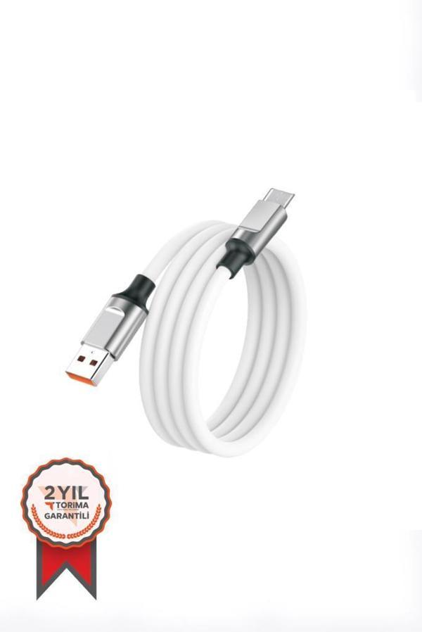 Torima Beyaz 3.0A Micro Silikon Şarj-data Kablosu - Image 1