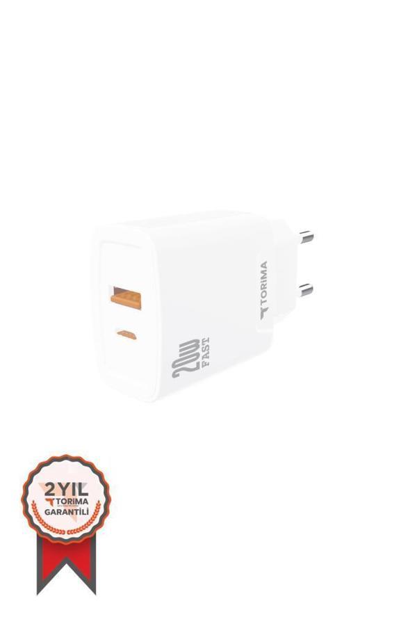 TORİMA Beyaz TRM-C21 Şarj Cihazı Tek Adaptör  - Image 1