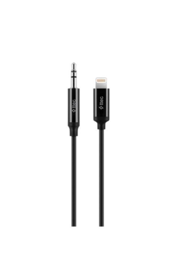 1Mt Aux Lightning Cevirici İphone Aux Uyumlu Kablosu Hoparlör Araç Kulaklık İçin - Image 1