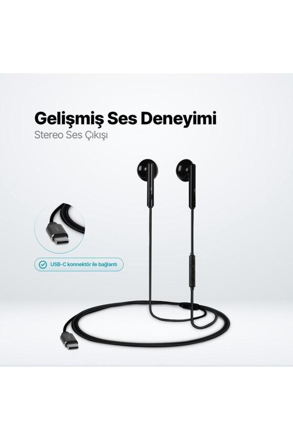 Rio 2 USB-C Stereo Mikrofonlu Kulakiçi Kulaklık - Image 1