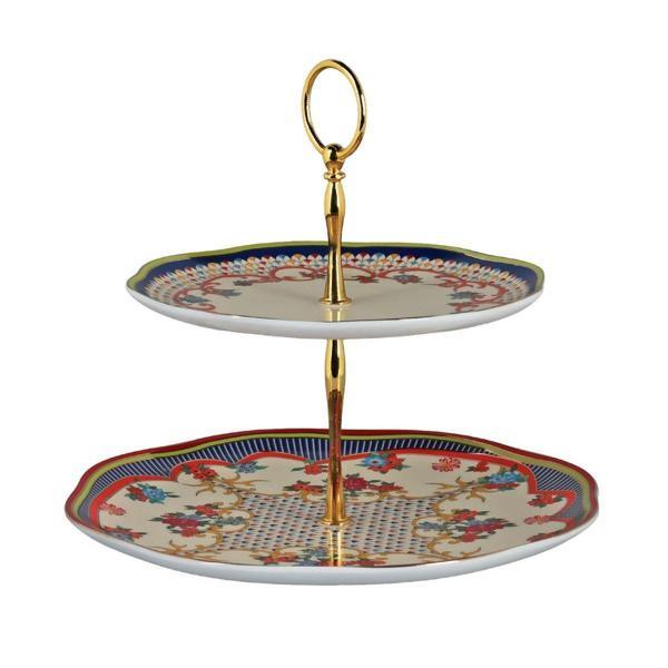 Lucky Art Fiora 2 Katlı Kek Standı - Image 1