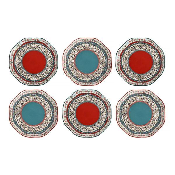 Lucky Art Liora Bone 19cm 6 lı Tabak Seti - Image 1