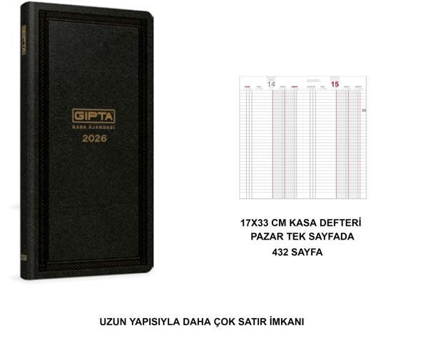 2026 Kasa Ajandası -UZUN ,432 SAYFA-PAZAR Günü Ayrı-118-tck - Image 1