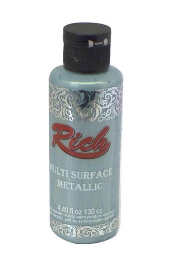 RİCH Multi Surface Metalik Her Yüzey İçin Akrilik Boya 130 cc. 6534 SU YEŞİLİ - Image 1