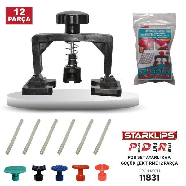 PDR DENT Boyasız Göçük Düzeltme Seti 9 Parça 5 Uç + 3 Mum Silikon Hediye - Image 1