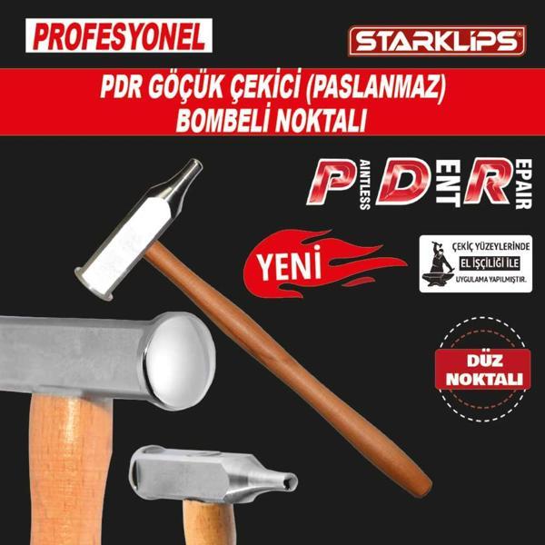 Pdr Çekiç (Paslanmaz) Bombeli Noktalı - Image 1