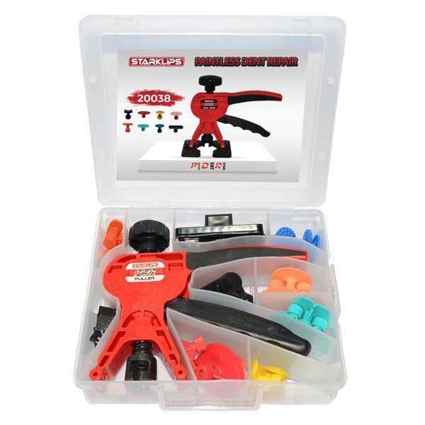 Set Pense Boyasız Göçük Çektirme Kırmızı Pdr Plastik Kutulu (YENİ) 25 Parça - Image 1