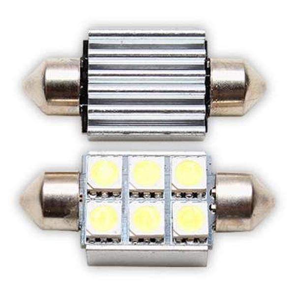 Sofit LED Ampul 6 LED Beyaz 12V 34Mm Can Bus 2 Adet - Image 1