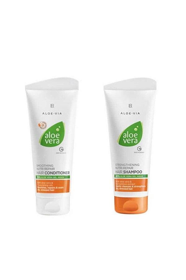 Aloe Vera Besleyici Onarıcı Saç Kremi Ve Şampuan 200 Ml - Image 1