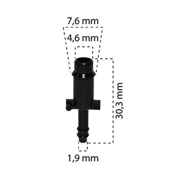 Klips Su Fıskiye Düz Boru 4,2X7,6mm GM 14017702 10 Adet - Image 1