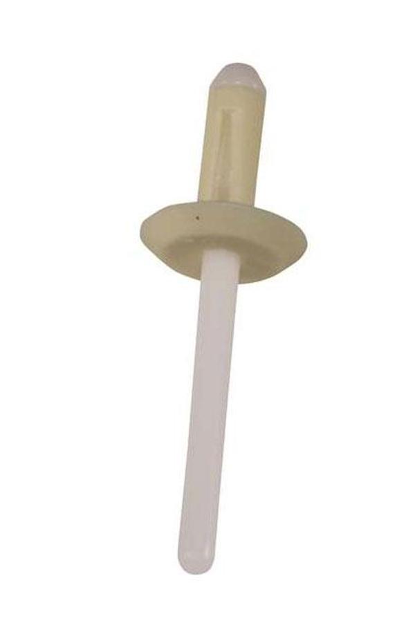 Davlumbaz Plastik Perçin Beyaz 6x16mm GM 14070914 Chevy Buick Cadillac 25 Adet - Image 1