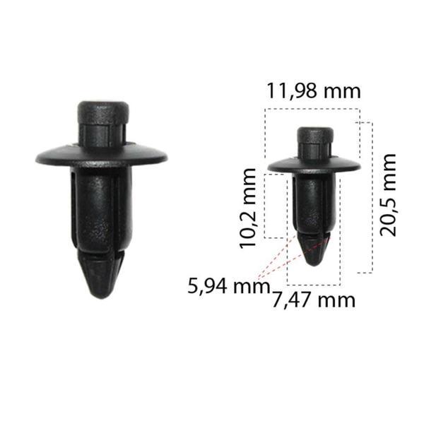 Klips Cam Izgara 5,94mm 66824-01G00 Nissan Motorsiklet Suzuki GSXR Hayabusa Bandit Yamaha YZF R1 R6 10 Adet - Image 1