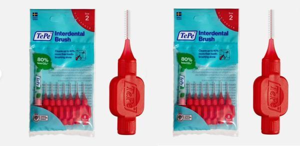 2li Tepe Arayüz Fırçası Kırmızı 0,5 Mm 8'li Paket - Image 1