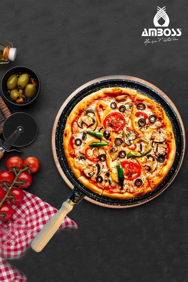 Vento Döküm 36 cm Pizza Gözleme Tavası - Image 1