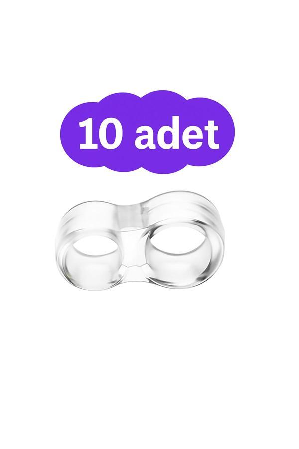 İpek Bağlar Şeffaf Silikon Kapı Stoperi Tutacağı 10 Adet Kapı Durdurucu - Image 1