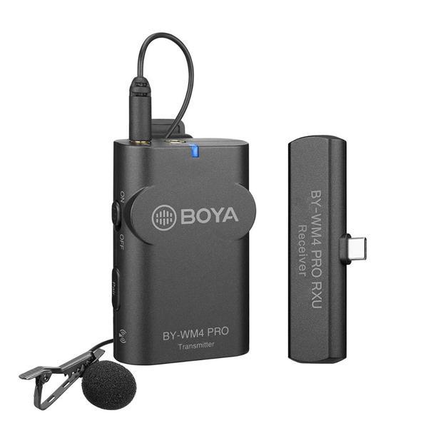 Boya BY-WM4 PRO-K5 Type-c Android Telefon Uyumlu Kablosuz Yaka Mikrofonu - Image 1