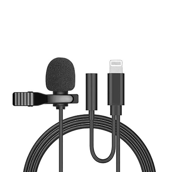 Markofist MF-YM63H Iphone Lightning Telefon Yaka Mikrofonu (Kulaklık Çıkışlı) - Image 1