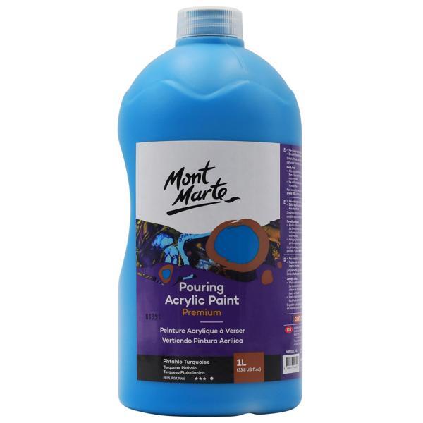 MM Dökme Akrilik Boya Premium  1L - Phthalo Turquoise - Image 1