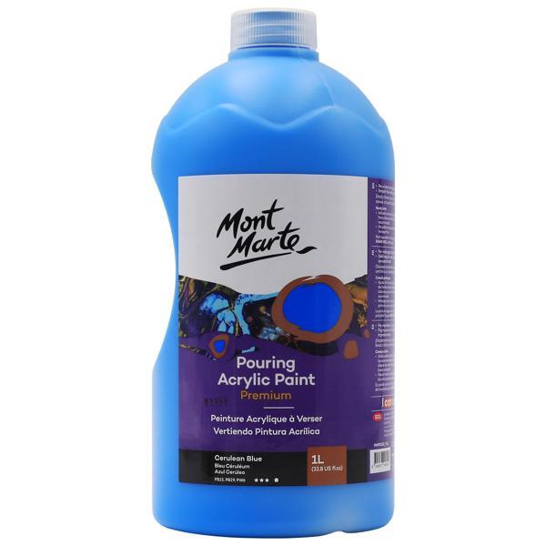 MM Dökme Akrilik Boya Premium  1L - Cerulean Blue - Image 1