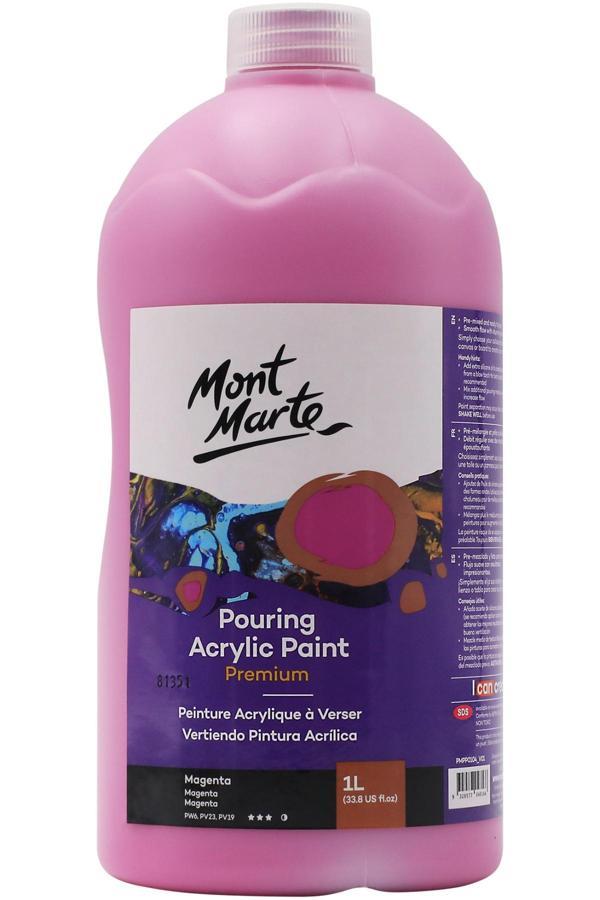 MM Dökme Akrilik Boya Premium  1L - Magenta - Image 1
