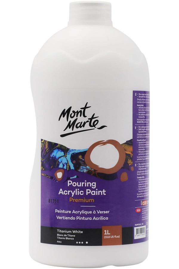 MM Dökme Akrilik Boya Premium  1L - Titanium White - Image 1