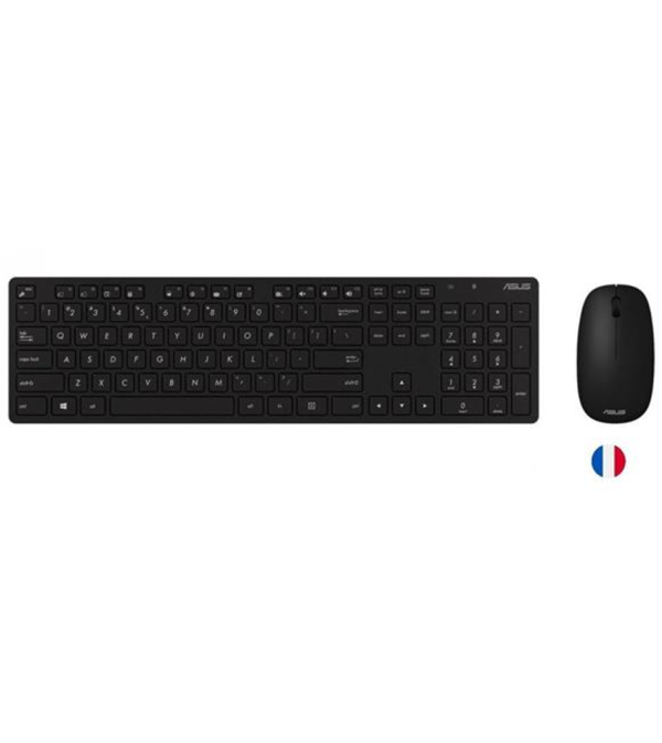 Asus W5000 Fransızca Kablsouz Klavye-Mouse Set Siyah (W5000-France-Syh) - Image 1