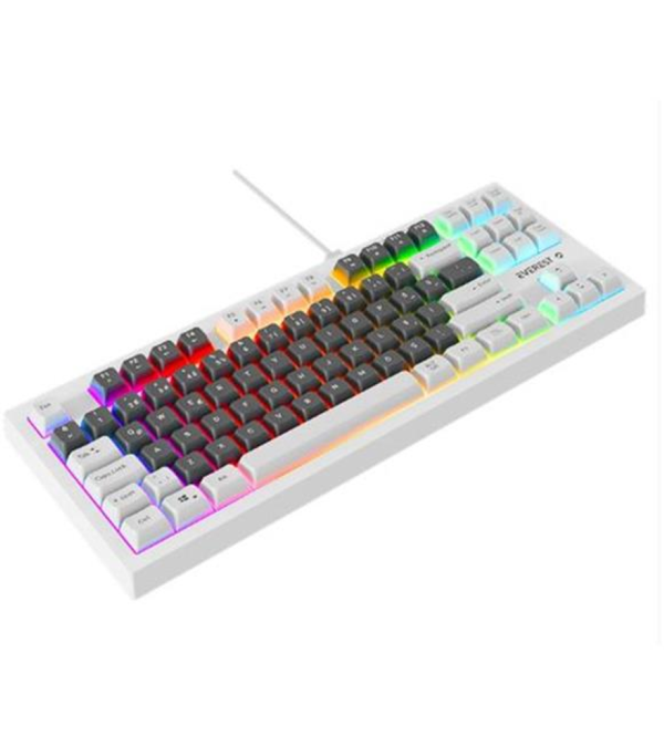 Everest KB-98 SILENT TKL Gri Mavi-Beyaz Rainbow Q Membrane Klavye - Image 1