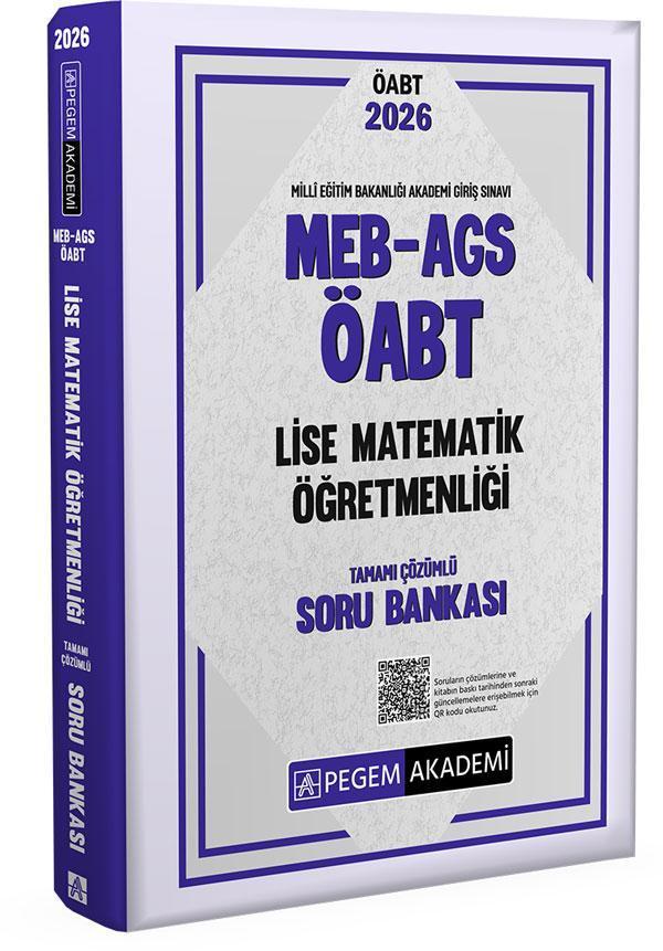 2026 MEB AGS ÖABT Lise Matematik Öğretmenliği Tamamı Çözümlü Soru Bankası - Pegem Akademi Yayıncılık - Image 1
