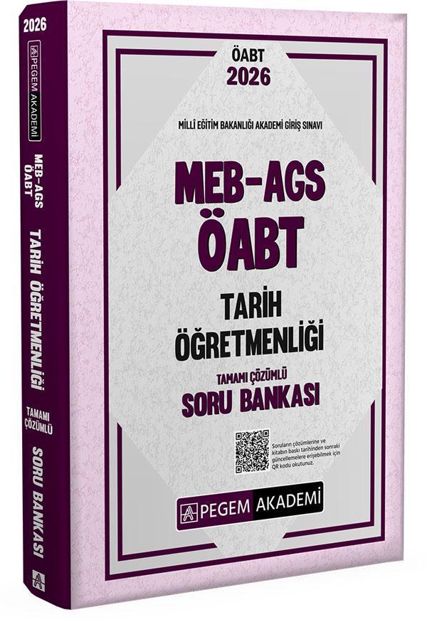 2026 MEB AGS ÖABT Tarih Öğretmenliği Tamamı Çözümlü Soru Bankası - Pegem Akademi Yayıncılık - Image 1