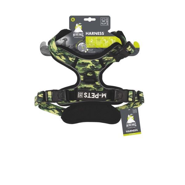 M-Pets Hıkıng Reflektörlü Kamuflaj Desenli Soft Köpek Göğüs Tasması S - Image 1