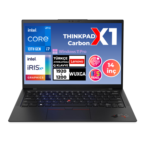 Lenovo ThinkPad X1 Carbon G11 i7-1365U vPro 32GB 2TB SSD 14" WUXGA W11P Notebook 21HMS0DUTX 002 - Image 1