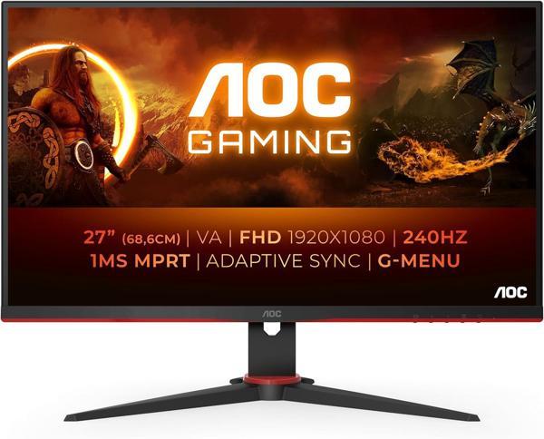 AOC 27" 27G2ZNE/BK 1 ms Full HD 240 Hz Oyuncu Monitörü(Ölü Pixel) - Image 1