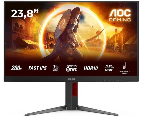 AOC 24G4HA 23.8" 200Hz 1ms HDMI DP G-Sync AdaptiveSync Pivot Gaming Monitör(Ölü Pixel) - Image 1