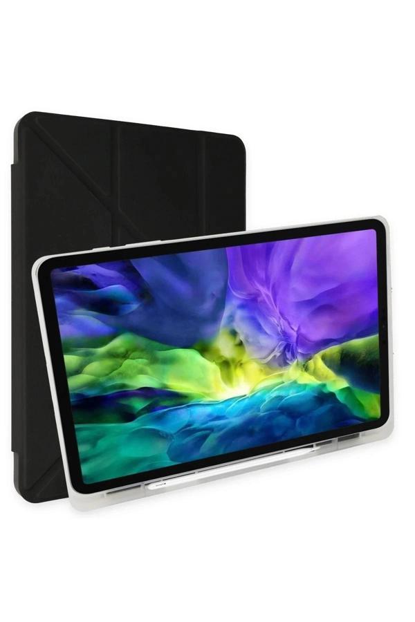 iPad 10.2 (8.nesil) Kılıf Kalemlikli Mars Tablet Kılıfı - Siyah-(5796) - Image 1