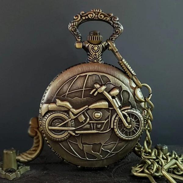 Motor Tasarımlı Köstekli Antika Saat - Image 1