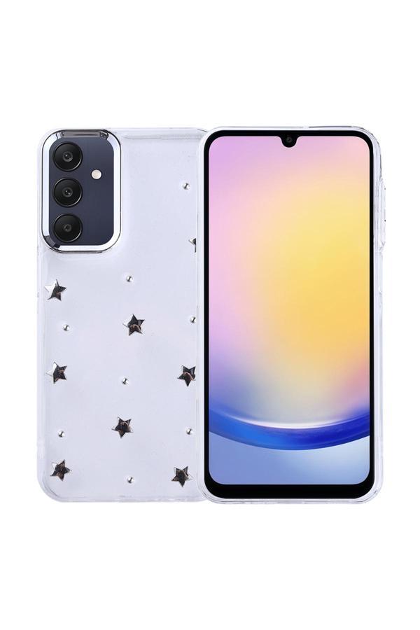 Coverzone Samsung Galaxy A25 Uyumlu Kılıf Airbag Köşeli Şeffaf Baskılı Z-Kutup - Image 1