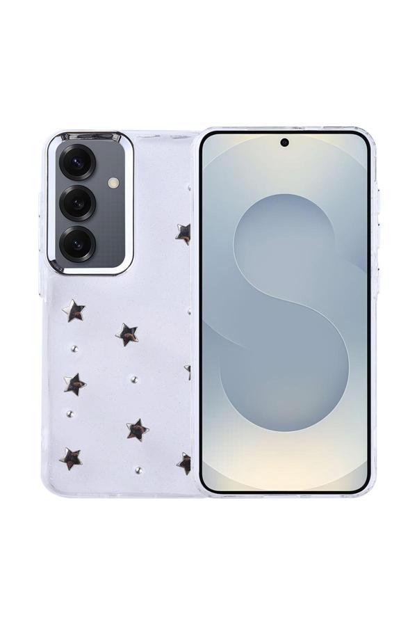 Coverzone Samsung Galaxy S24 Plus Uyumlu Kılıf Airbag Köşeli Şeffaf Baskılı Z-Kutup - Image 1