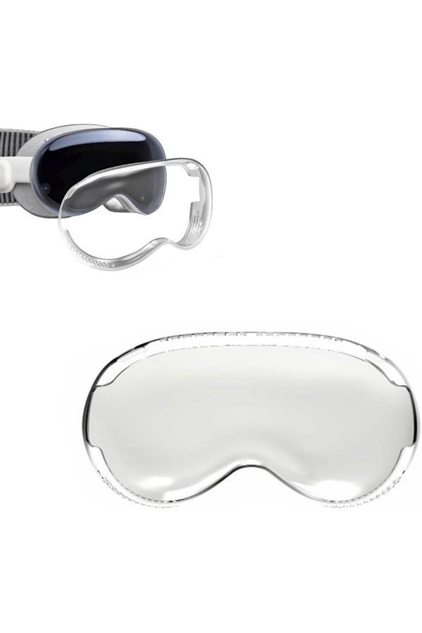 Coverzone Vision Pro Uyumlu Clear Kılıf Şeffaf Tpu Silikon Yumuşak İnce Ekran Koruyucu Kapak - Image 1
