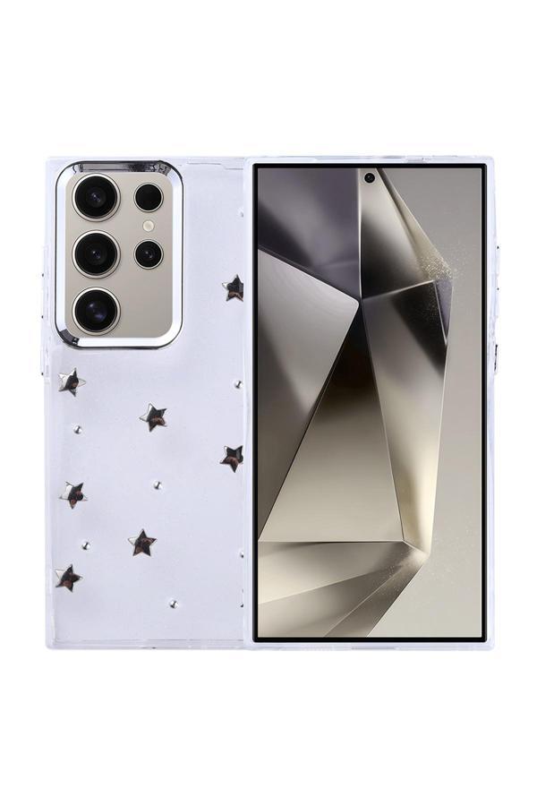 Coverzone Samsung Galaxy S25 Ultra Uyumlu Kılıf Airbag Köşeli Şeffaf Baskılı Z-Kutup - Image 1