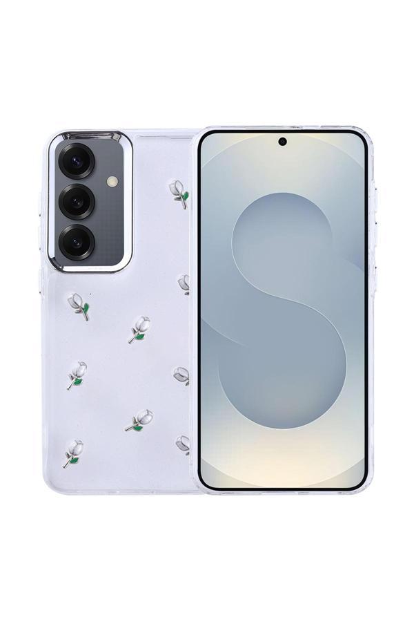 Coverzone Samsung Galaxy S24 Uyumlu Kılıf Airbag Köşeli Şeffaf Baskılı Z-Kutup - Image 1