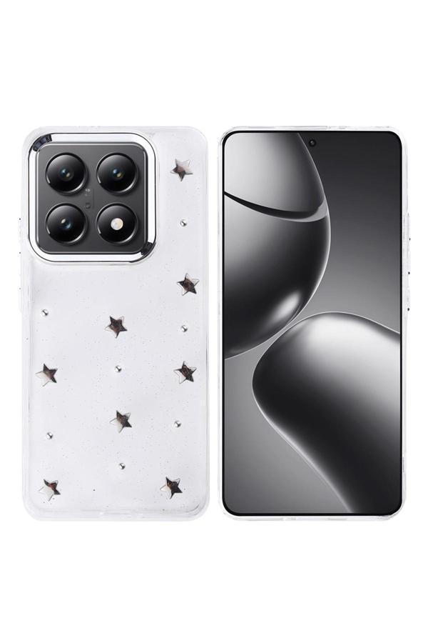 Coverzone Xiaomi 14T Pro Uyumlu Kılıf Airbag Köşeli Şeffaf Baskılı Z-Kutup - Image 1